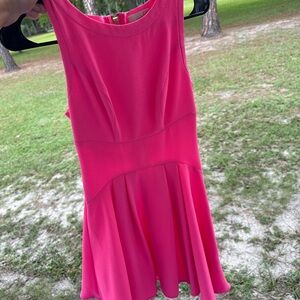 Vibrant Pink Sleeveless Dress